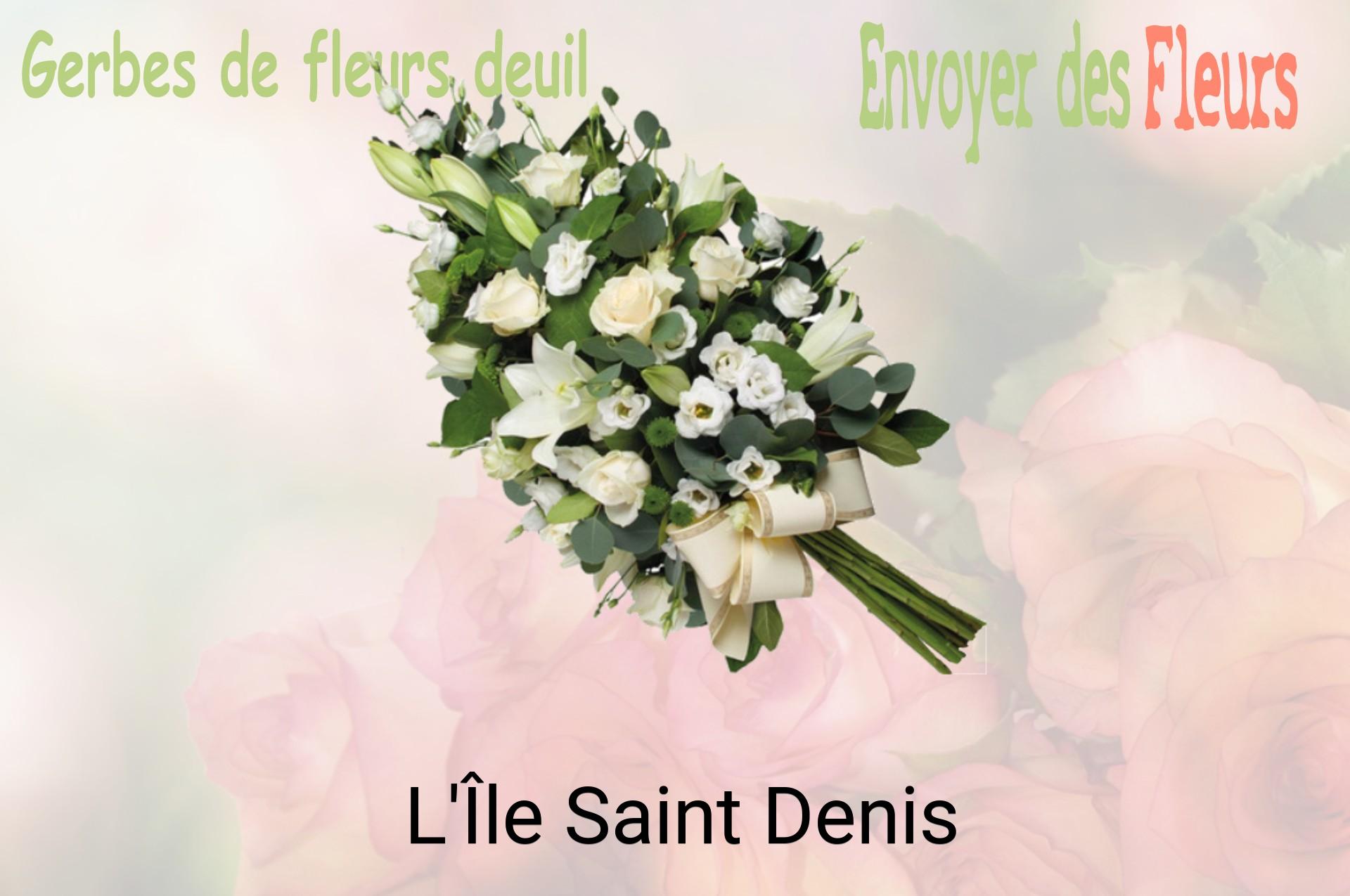 Gerbe de fleurs de deuil livrée à L'Île-Saint-Denis